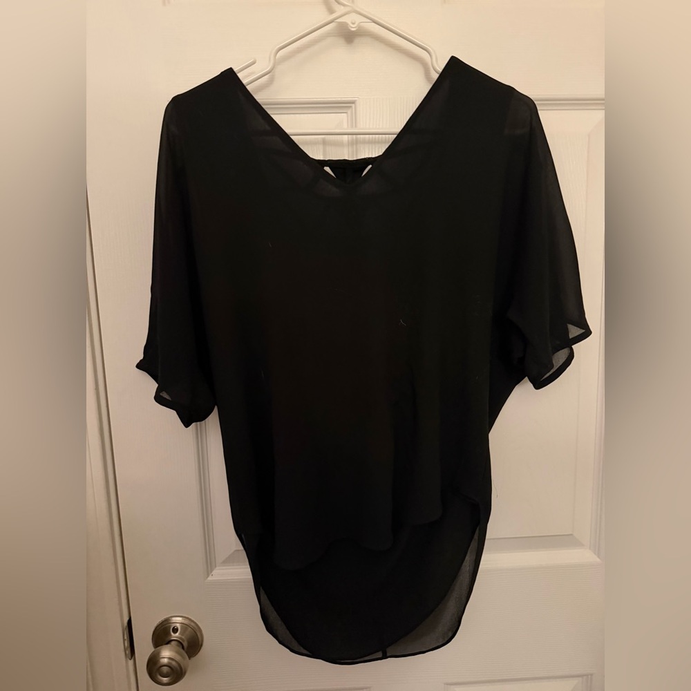 Lost April flowy top with back design